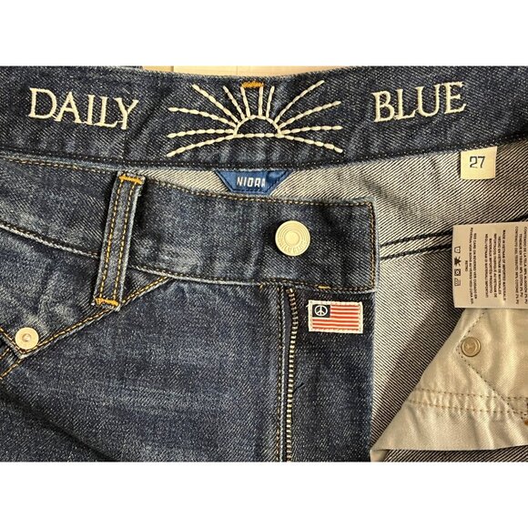 NWT Daily Blue by Adriano Goldschmied High-Waisted Straight Slim Barrel 27 - Picture 16 of 16